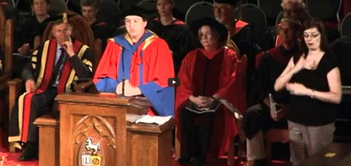 Convocation Address for the COA Spring ’12 video link